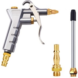 Nutmanel Air Blow Gun Air Compressor Accessories with 1/4" NPT and 1/4" BSP Air Compressor Quick Connects