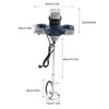 BIXIBIN Cement Mixer, 2400W Drywall Mortar Mixer with 6 Adjustable