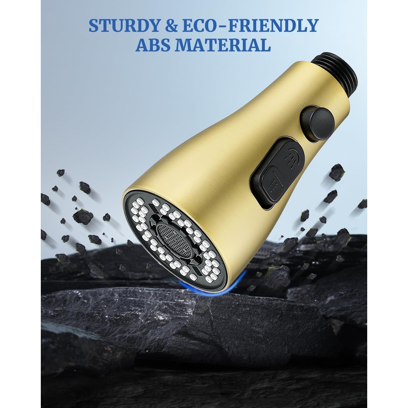 Kitchen Faucet Sprayer Head Replacement - with 15 Adapters Pull