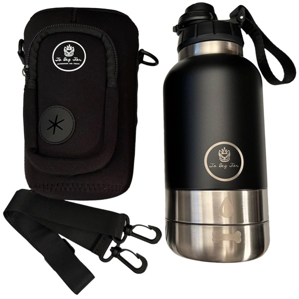 32oz Portable 3 in 1 Insulated Dog Water Bottle with