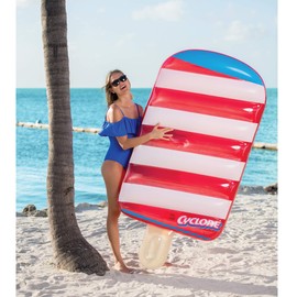 MVMT Popsicle Inflatable Pool Float - Creamsicle, Rainbow, Cyclone, Firecracker, and More - Durable, Large Floats - Perfect for Pool, Beach, Party (Cyclone)