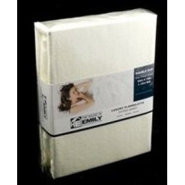 One Pair of 100% Cotton Flannelette Super King Size Pillowcases - CREAM
