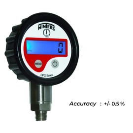 Winters Digital Pressure Gauge for Commercial and Industrial Application, Paper Industries | Model: DPG (Range: 0 to 250 Bar / 0 to 3625 Psi)