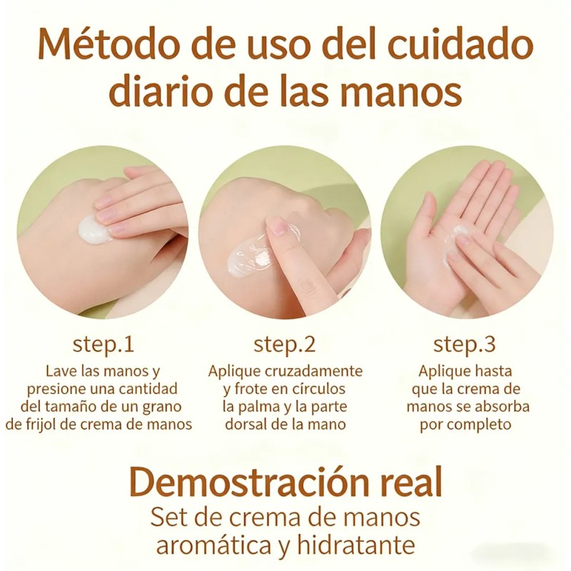 Crema De Manos Hidratante Nutritiva 10 Aromas Portátil Set
