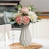 Leftover Faux Flowers in Ceramic Vase,Artificial Flowers in Vase,Table Centerpieces