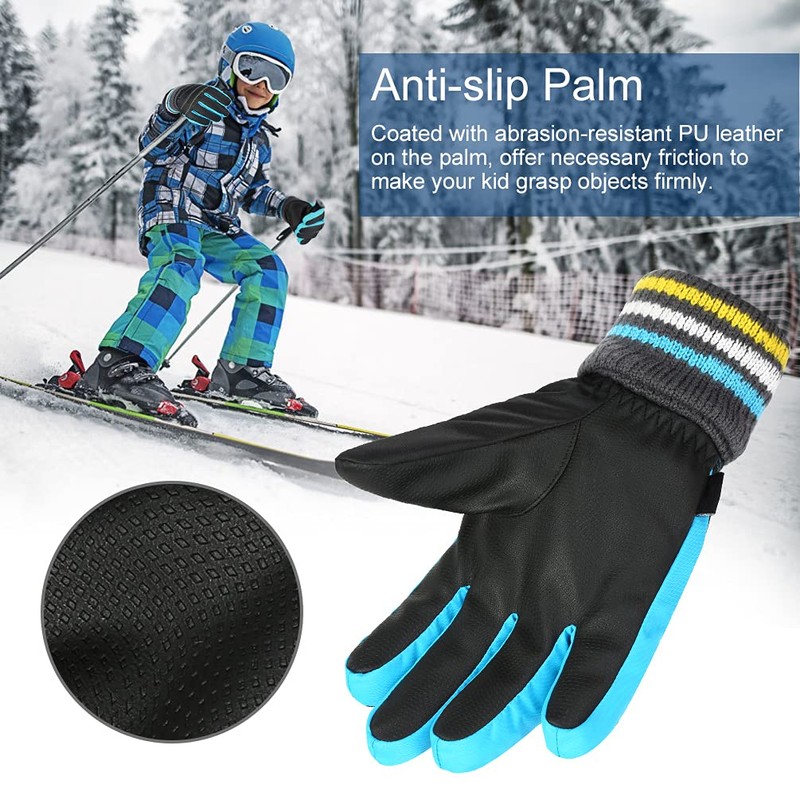 Winter Gloves, Waterproof Children's Gloves, Ski Gloves, Boys’ and Girls’