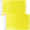 2 Pcs Yellow Quarantine Flag Blank Nautical Quarantine Message Flags
