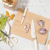 ZHANG XIAO QUAN Knife Set with White Block, High Carbon
