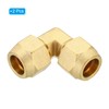 PATIKIL 5/8 Inch x 5/8 Inch Brass Pipe Fitting 2