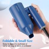 1600W Small Foldable Travel Hair Dryer, Blue