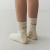 Le Segiem Logo Basic Socks - Cream / 르세지엠 로고