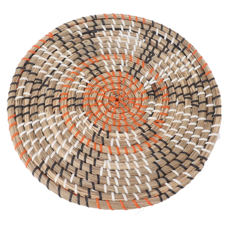 Grass Woven Placemats Nordic Style Innovative Round Placemats for Dining