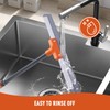 CLEANHOME Rubber Floor Squeegee for Concrete Floor, Tile Floor, Metal