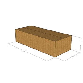 E1 Packaging 24" x 10" x 6" Corrugated Boxes 32 ECT (Pack of 50-24x10x6) | Quality moving boxes. Great for shipping boxes for Business, office or home.