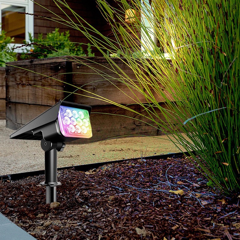 Solar Pathway Lights,Wall Sconce - Waterproof Weatherproof Color Changing Landscape
