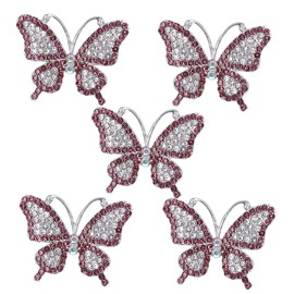 5PCS Brooch DIY Matching Fine Workmanship Cute Appearance Lightweight Portable Brooch PinPurple