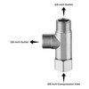 Stanweemix Bass 3/8 Compression Tee Valve Adapter - 3 Way,