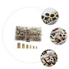ULTECHNOVO 150pcs Color Plated Zinc Nut Kit Stainless Steel Insert