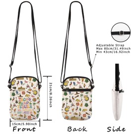 Mexico Girls Trip Gift Final Fiesta Bachelorette Party Gift Makeup Bag Tacos and Tequila Clutch Bag (Tacos Cr EU)