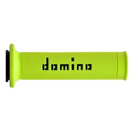 G2 Ergonomics Domino Racing Moto GP Grips for 7/8"" (22mm) Handlebar (Pair) (Fluorescent Yellow/Black), GIALLO FLUO/NERO