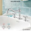 gotonovo Bathroom Faucet 3 Hole 8 Inch Widespread Bathroom Sink