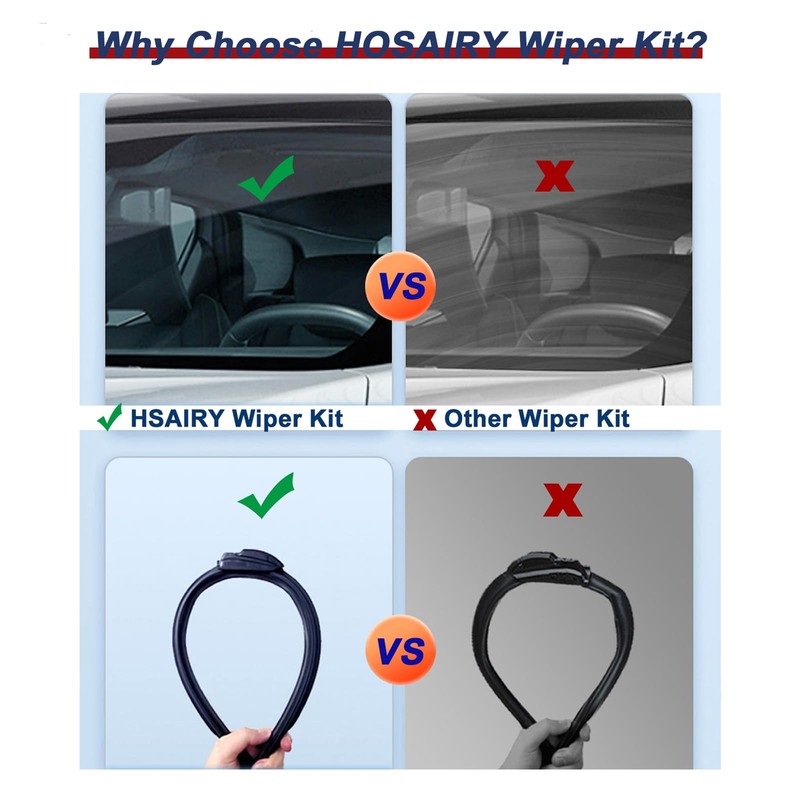 HOSAIRY Rear Wiper Arm Blade Set for Lincoln Navigator 2009-2016,