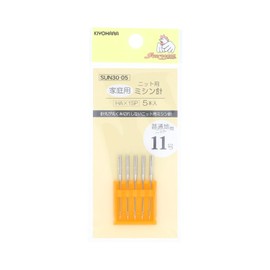 KIYOHARA SUN30-05 Sankoko Knitting Machine Needles No. 11 for Normal Areas, 5 Pieces