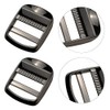CaurGCHer 4 Pcs Metal Ladder Lock Buckle Slider Adjustable Webbing