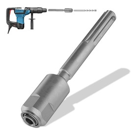 Dolenor SDS Max to SDS Plus Adapter,40 Chrome Steel Hammer Drill Adaptor,SDS Adapter Bit for Rotary Hammers Connection,Drill Converter Shank Quick Tool,Silver