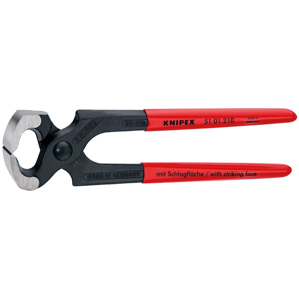End Cutting Pliers, 8-1/4in.L, Red