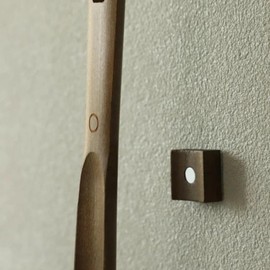 Kolbein Junior 11.8" Luxury Beechwood Shoehorn - Magnetic, Effortless Wall Mount, Durable Design, Smooth Shoe Fitting, Nut Brown, 11.8 inches