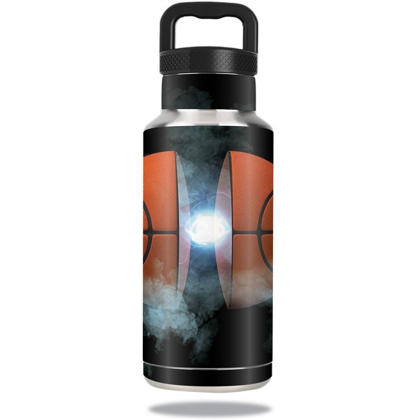 MightySkins Skin Compatible with Ozark Trail Water Bottle 36 oz wrap Cover Sticker Skins Basketball Orb