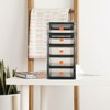 Operitacx desktop drawer organizer desktop organizer transparent desktop bin desk