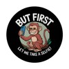 Let me take a selfie! magnet with smartphone monkey funny
