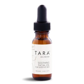 TARA Spa Therapy Soothing Facial Oil for Sensitive Skin, Calms Redness & Irritation, Organic Clean Beauty, Ayurvedic Aromatherapy Face Oil – 0.5 oz