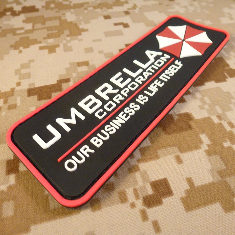 Umbrella Corporation Resident Evil Cosplay PVC Rubber 3D Hook-and-Loop Patch