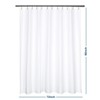 Barossa Design Extra-Long Shower Curtain 80" Height - Honeycomb Waffle