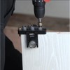 3in1 Woodworking Holes Drilling Locator Aluminum Alloy Punch Positioner Woodpiece