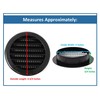 4" Round Plastic Louver Soffit Air Vent Reptile Screen Grille