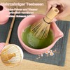 PANYIXUAN Matcha Set Pink, Japanese 5-Piece Matcha Tea Set with