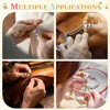 PATIKIL Sewing Thimble, 4 Pcs Metal Thimbles for Hand Sewing