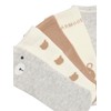 Vertbaudet Pack of 5 Baby Socks Bear, white, 23 -