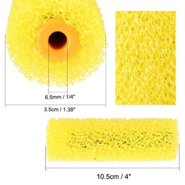 UNVOJL 2 Pieces Paint Roller Cover Nap 4 Inch Mini Resilient Sponge Brush Texture Sponge Paint Roller Cover for Household Tool