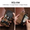 VIPERADE VE1-OW Small EDC Pocket Pouch, Waxed Canvas EDC Organiser