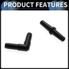 INFINAUTO Plastic Hose Barb Fittings, 3/16" Stright Barb Connector L