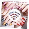STOBOK 20pcs Multi-use Nail Glitter Gradient Glitter for Manicure Safe