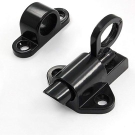 Huyfoig 4PCS Self-Closing Latch - Spring Door Lock - Door Latch - Security Automatic Window Gate Lock - Spring Load Bolt Latch