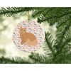Selkirk Rex Cat Christmas Ceramic Ornament