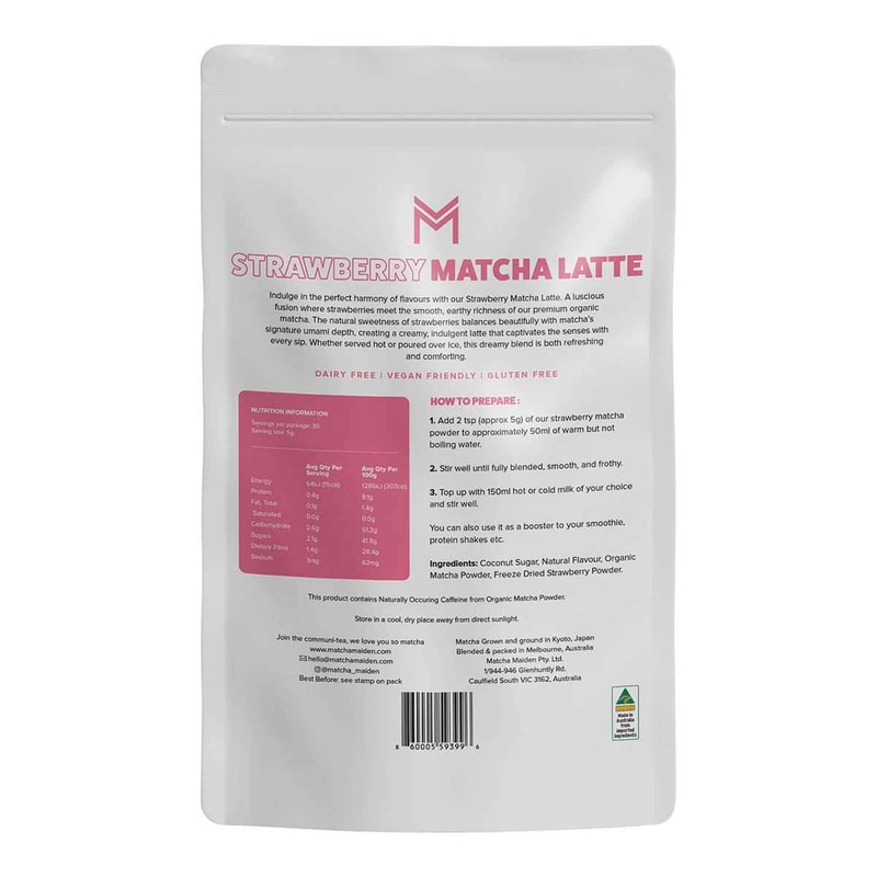 Matcha Maiden Strawberry Matcha Latte, 150g