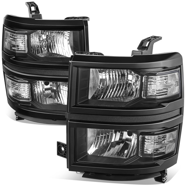 Auto Dynasty Headlights Assembly Compatible with 2014 2015 Chevy Silverado
